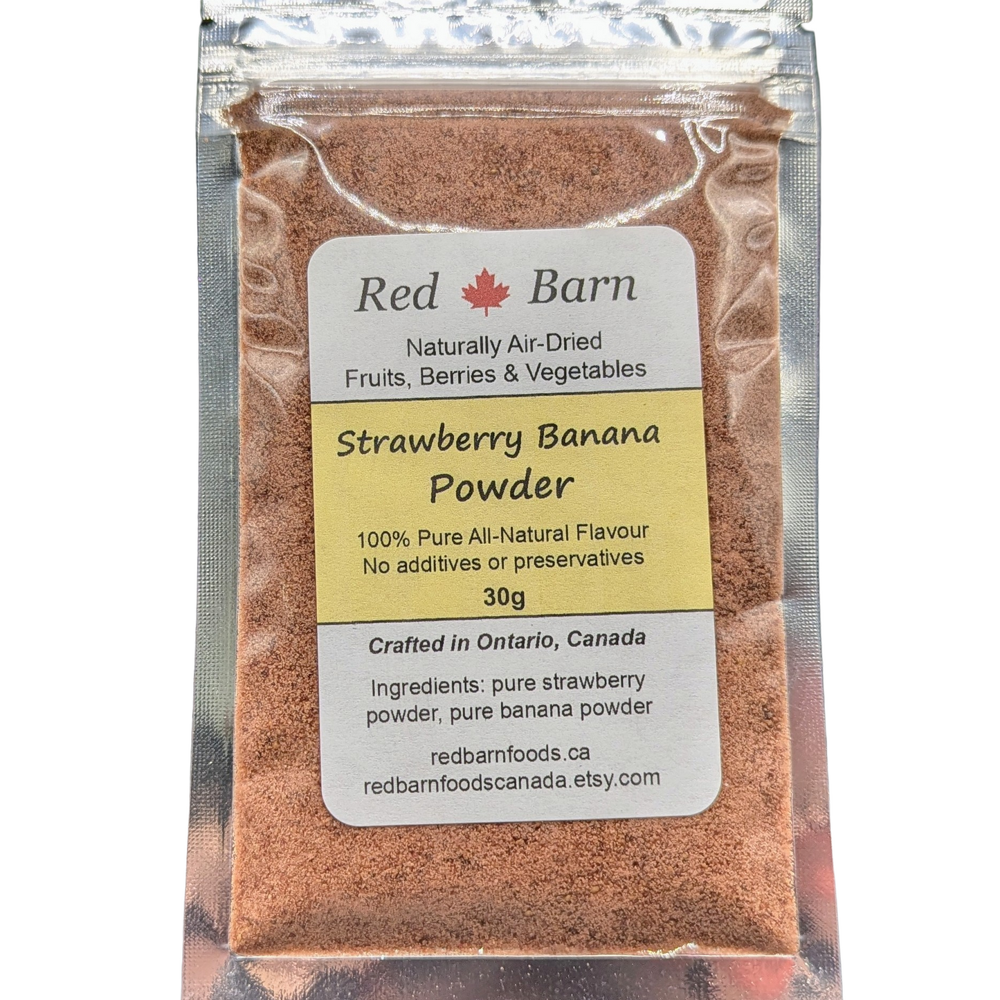 strawberry banana powder