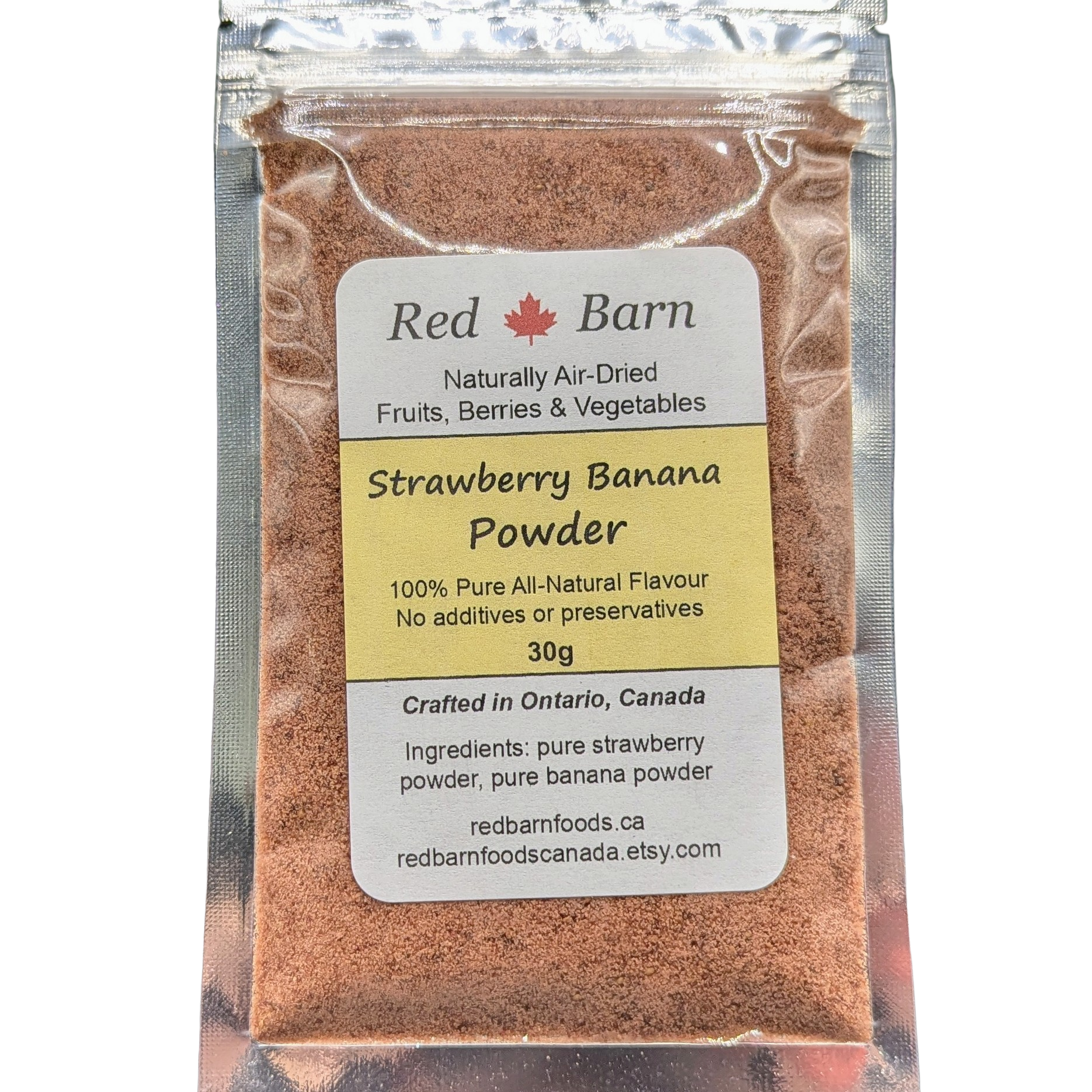 strawberry banana powder