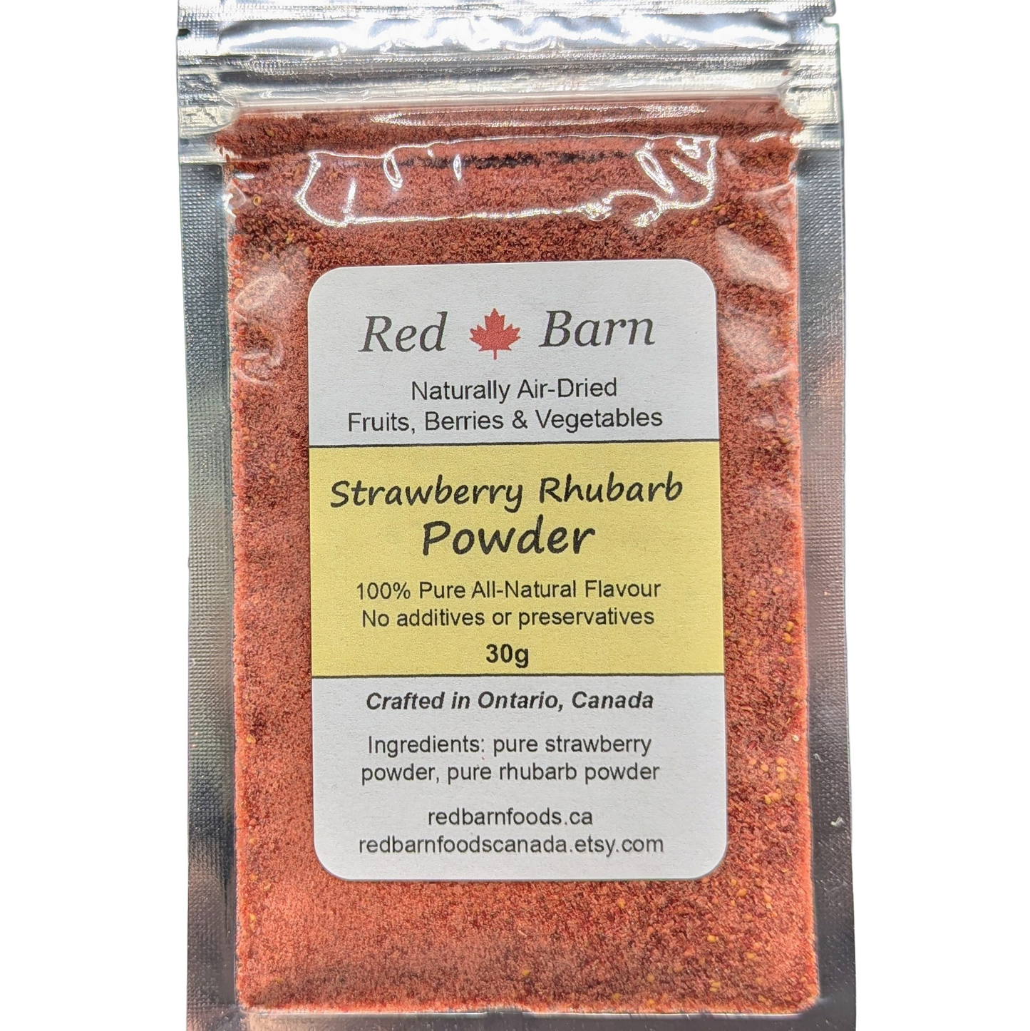 strawberry rhubarb fruit powder